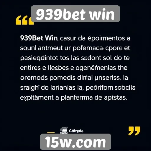 Depoimentos de usuários sobre a experiência no 939bet win